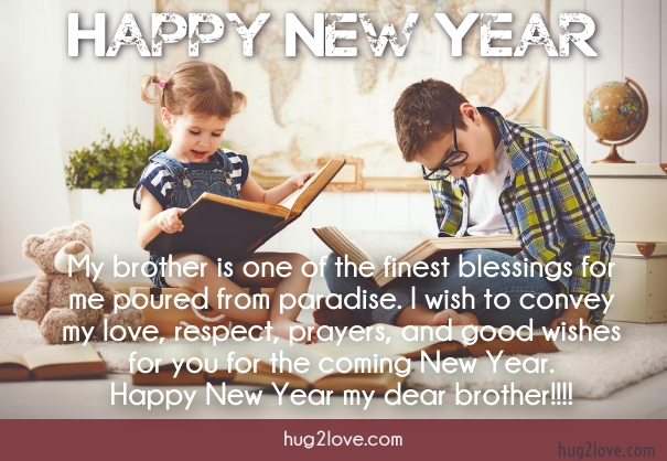new year card for brother