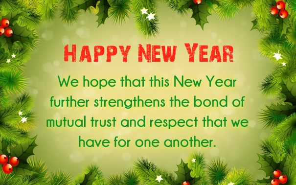 Happy New Year Formal Messages Clients Customers Buisness 2019