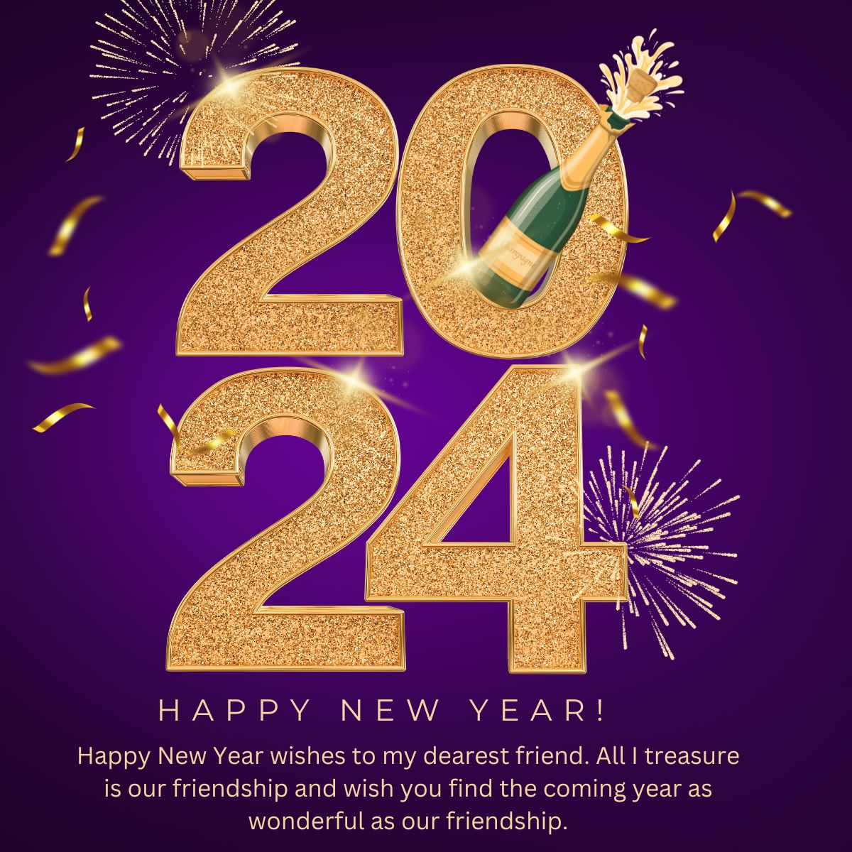 Happy New Year 2024 Images Hd For Best Friends