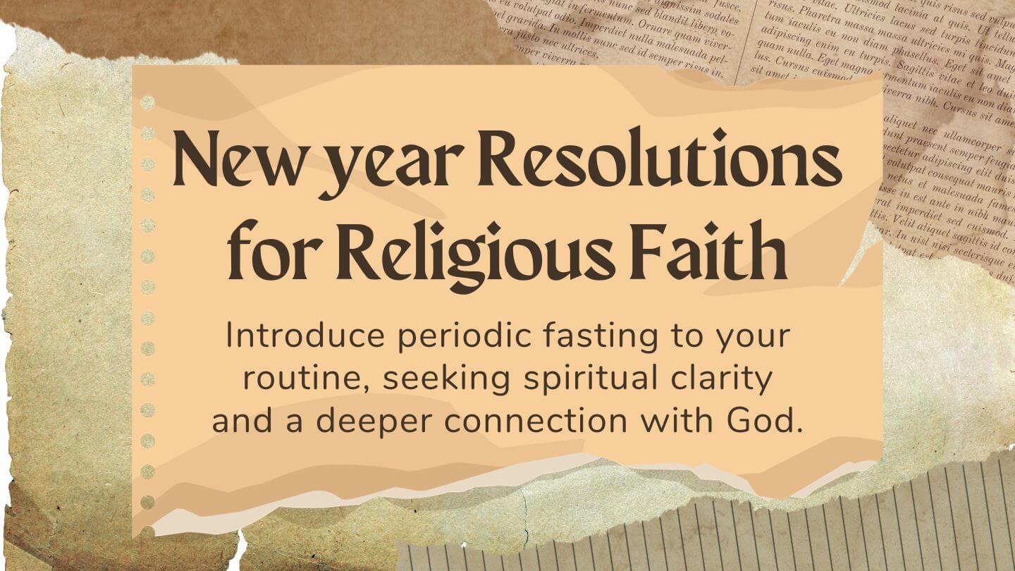 Christian New Year Religious Resolutions 2024