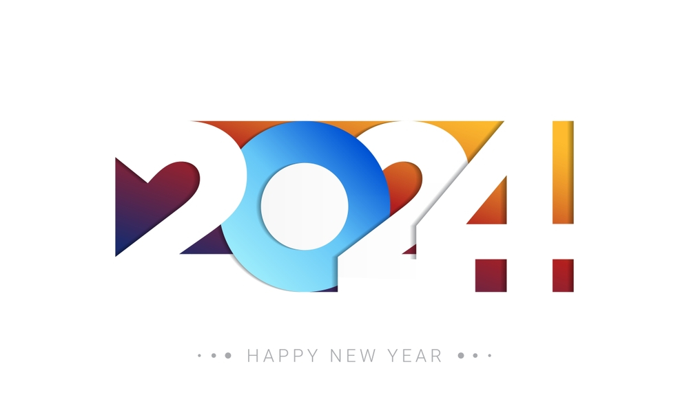 2024 Happy New Year Cover Banner Wallpaper