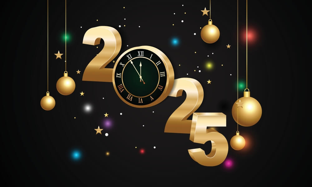 2025 New Year Background Images Simple