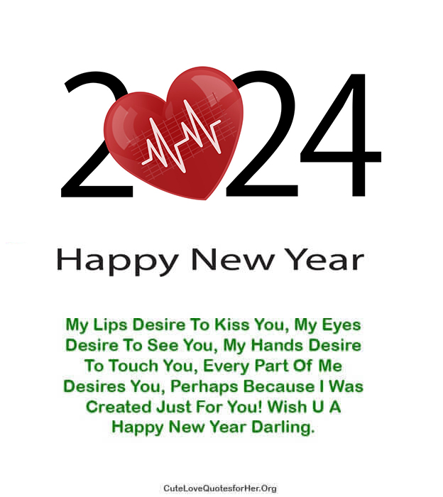 Cool New Year 2024 Love Quote For Her
