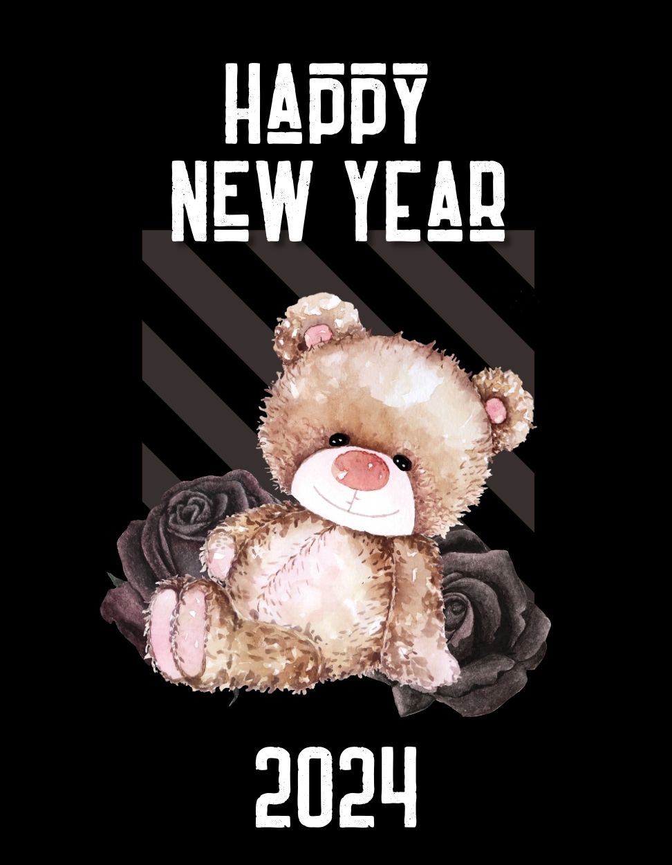 Cute Happy New Year 2024 Images Greeting Card