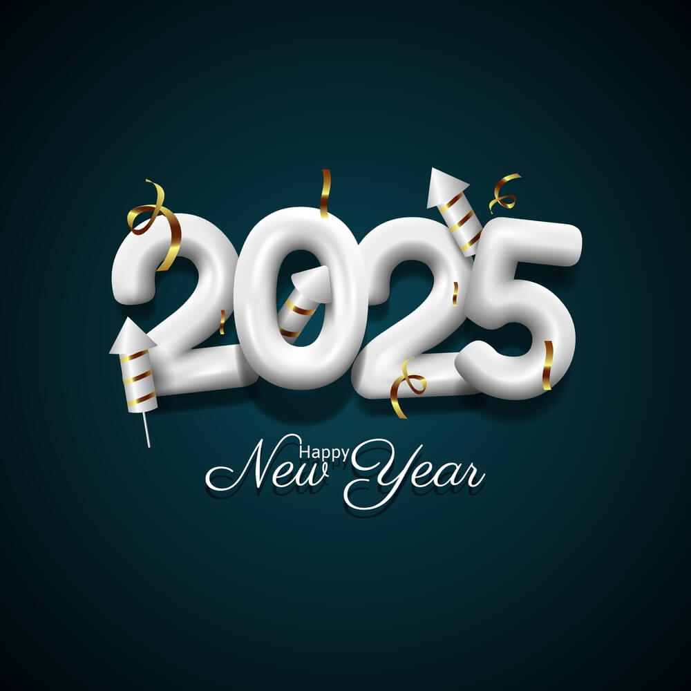 Elegant Happy 2025 New Year Background Images