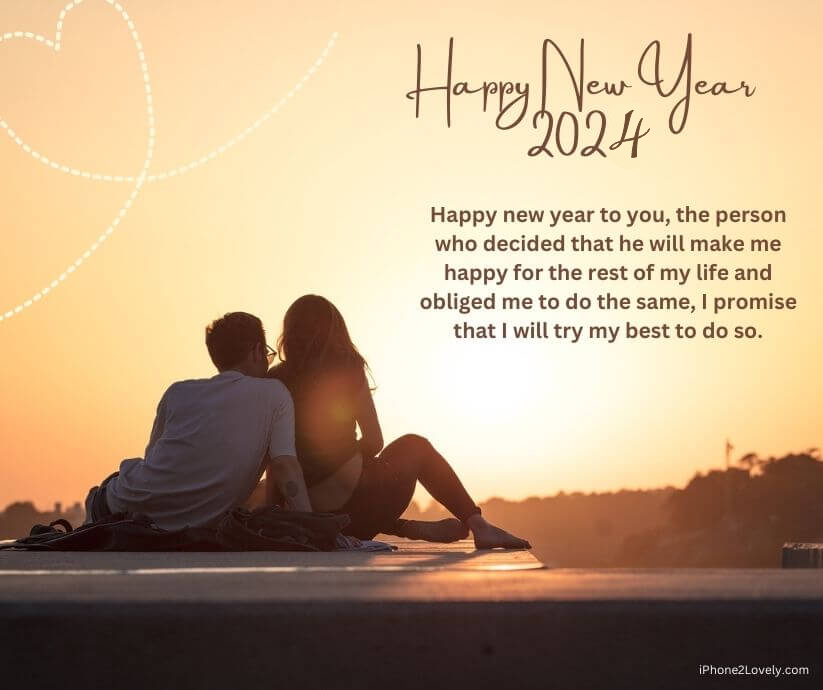 Fiance Happy New Year 2024 Wishes And Greeting Messages Free Romantic