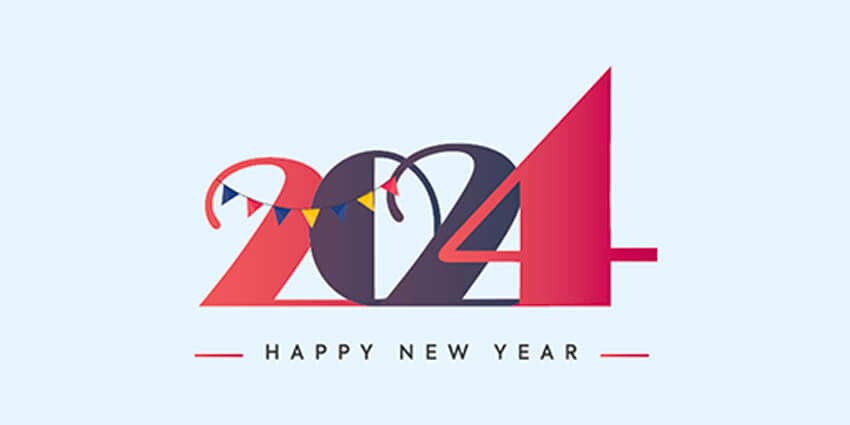 Happy New Year 2024 Facebook Cover Photo