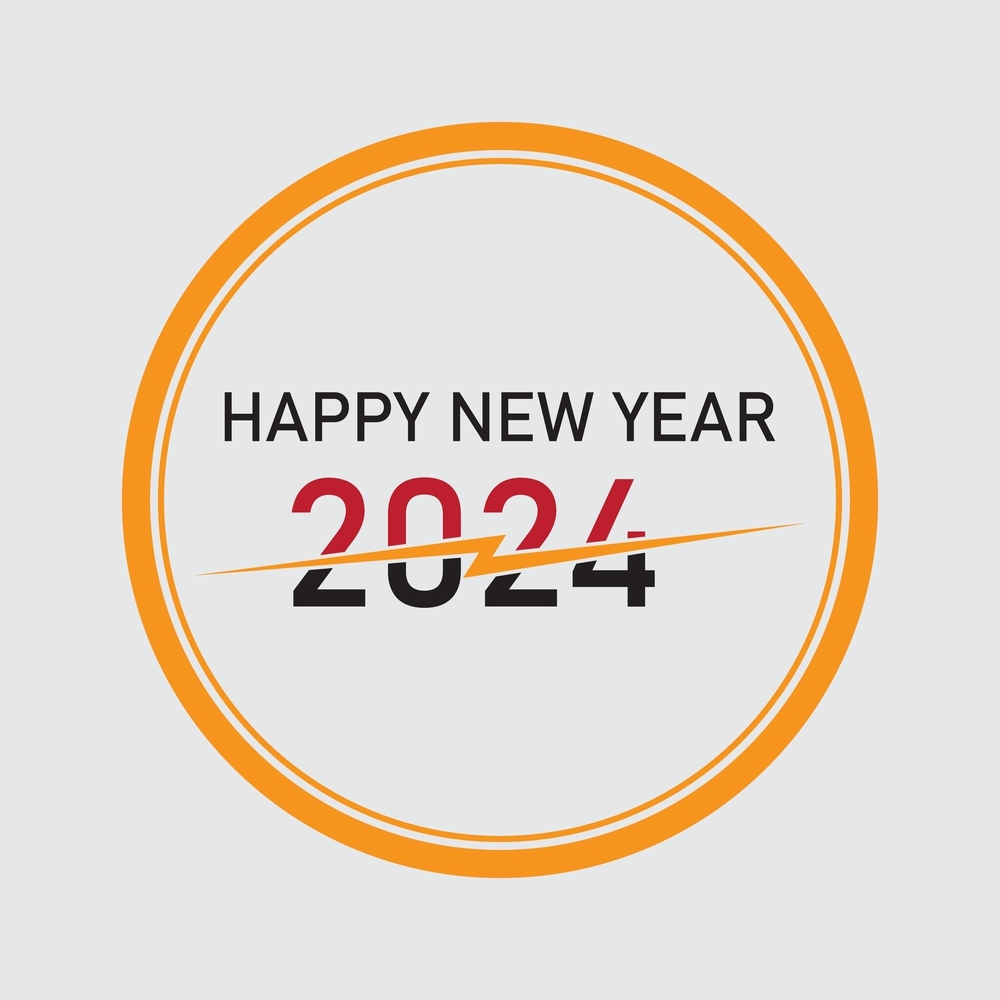 Happy New Year 2024 Image HD Energy DP Stamp