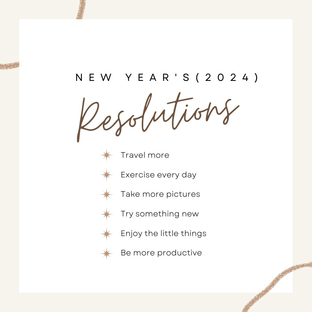 Happy New Year 2024 Resolutions