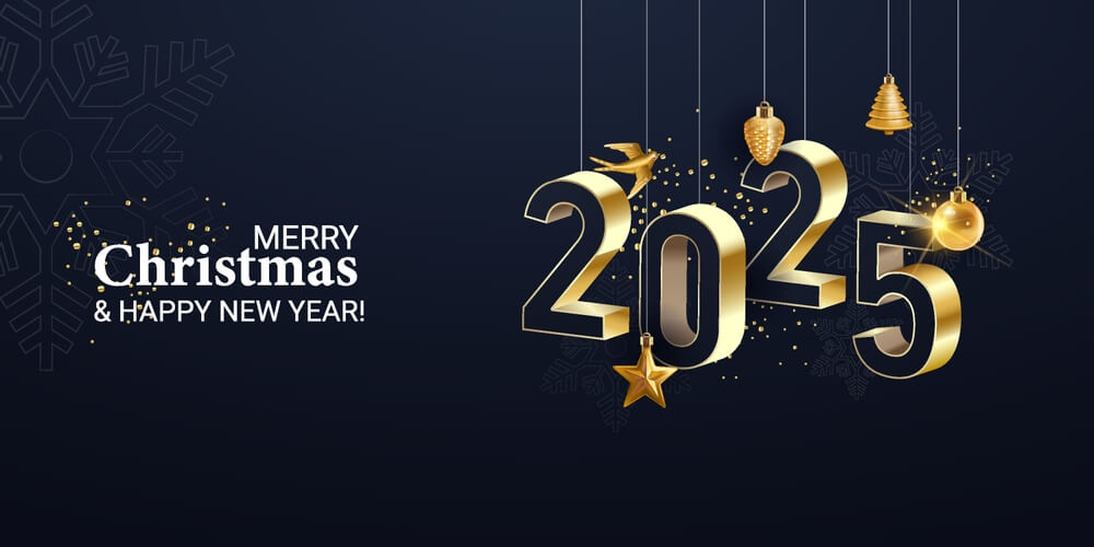 HappyNew Year Gold And Black Background Images