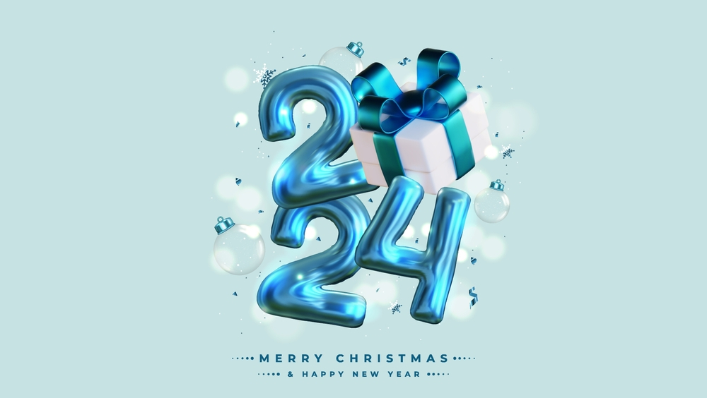 Merry Christmas And Happy New Year 2024 HD Profile Picture