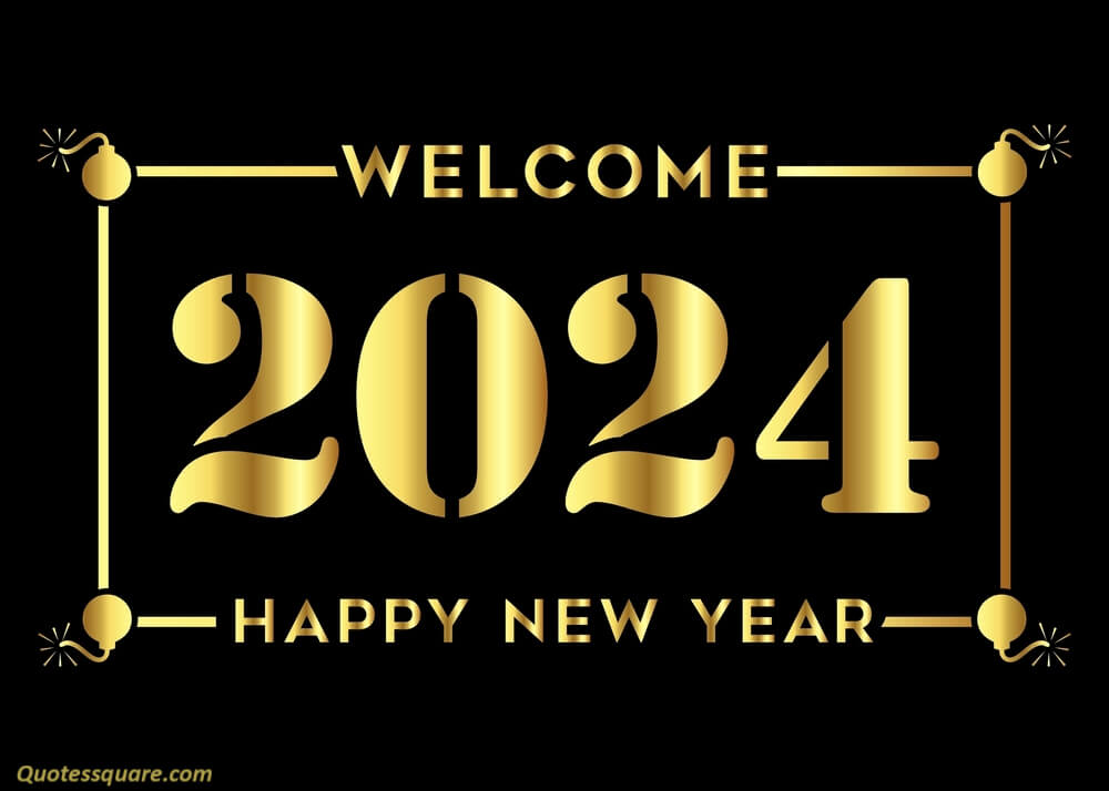 happy new year 2024 wishes wallpaper