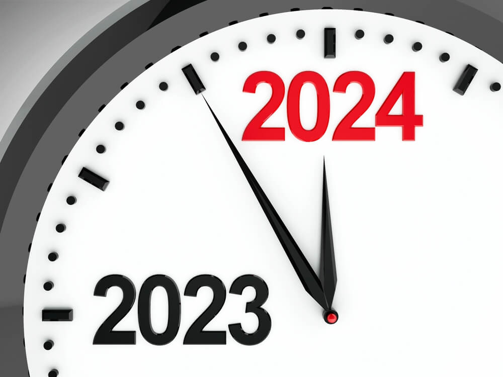 New Year 2024 Clock Images