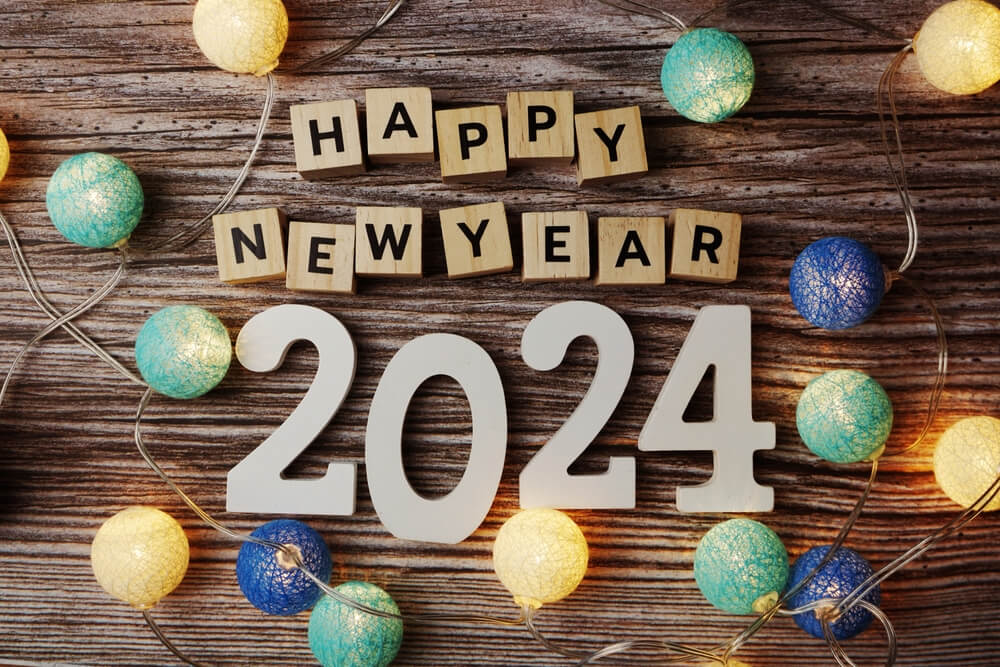 new year hd background 2024