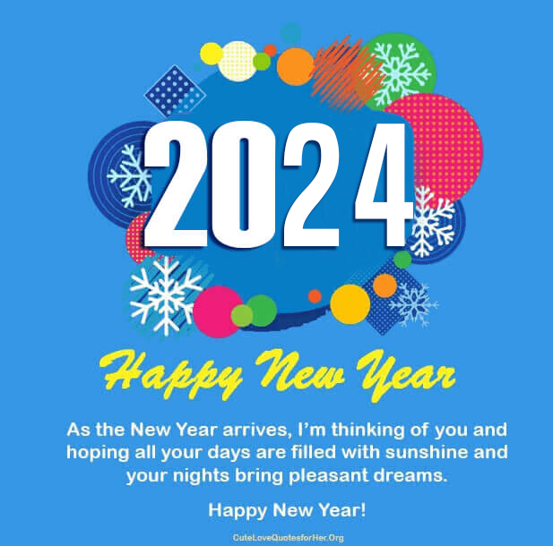 2024 Decent Happy New Year Wishes Image