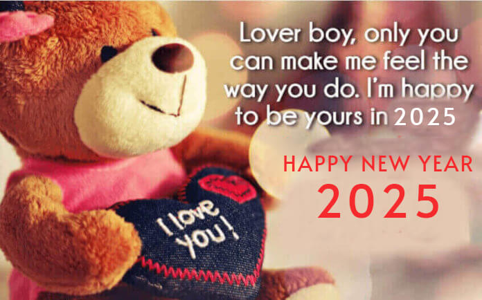 2025 Most Romantic Love Wishes New Year 1