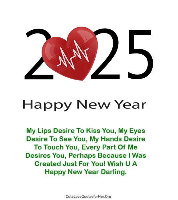 Cool New Year 2025 Love Quote For Her