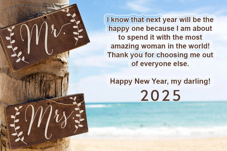 Cute Romantic Happy New Year 2025 Wishes For Gf