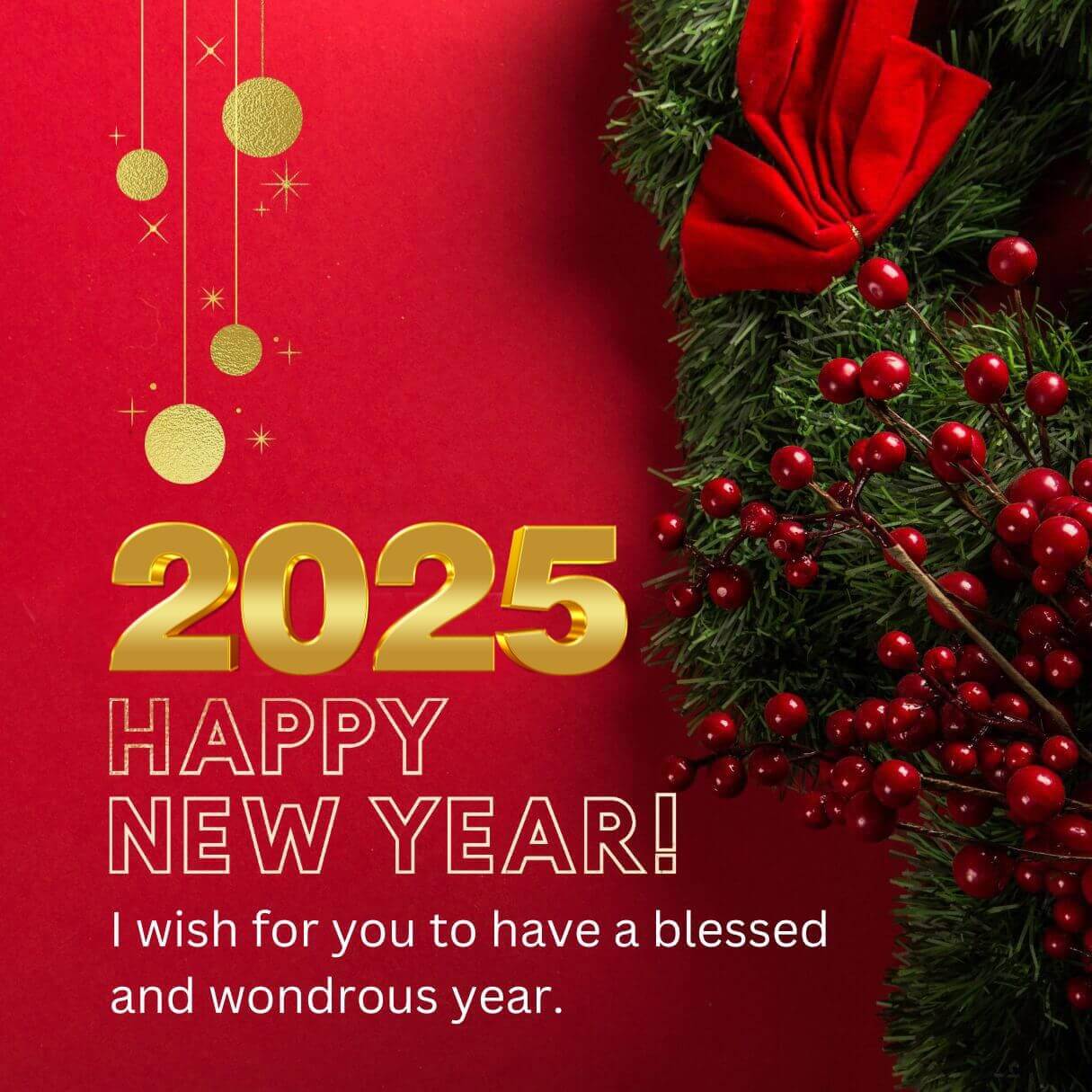 Happy New Year One Liner Wishes 2025