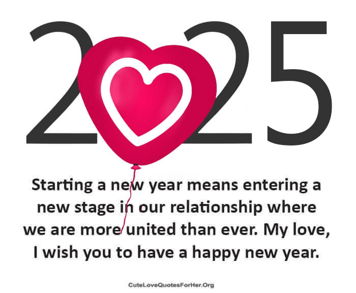 Love Wishes Happy New Year 2025 For Girlfriend From The Heart 1