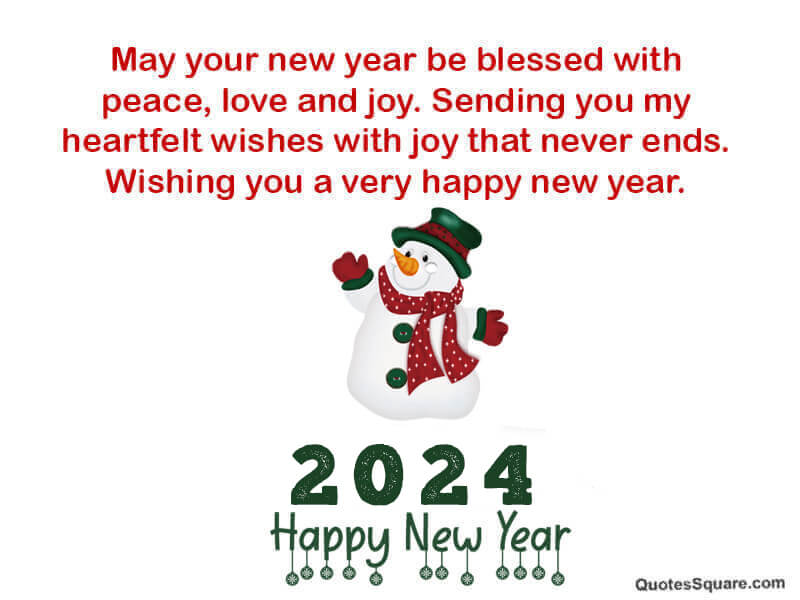 New Year 2024 Greeting With Santa