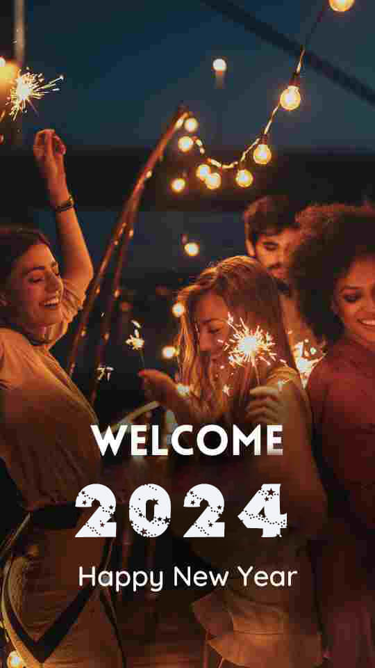 Welcome To 2024 Party Wallpaper For Mobile Iphone
