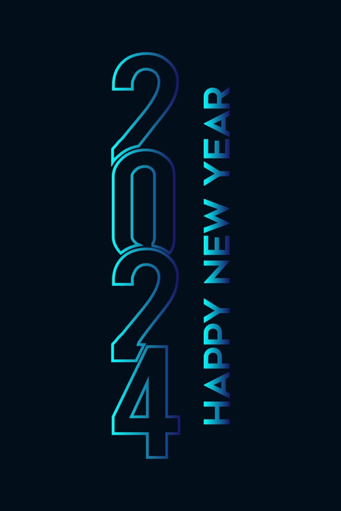 new years iphone background 2024