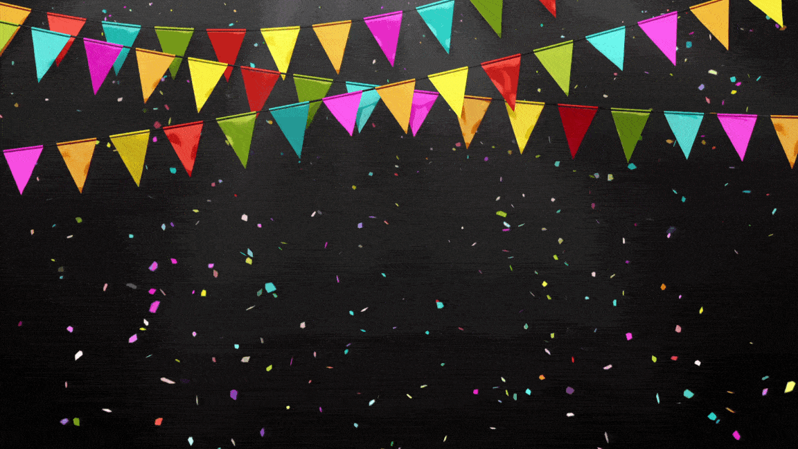 Colorful Banner Happy New Year 2024 Gif