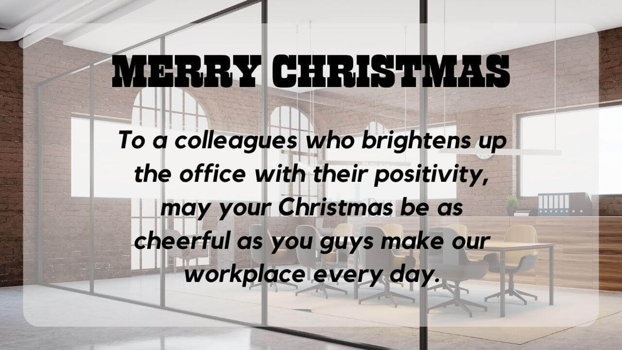 Merry Christmas Messages For Colleagues