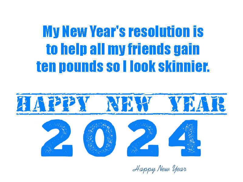 New Year 2024 Funny One Line Resolution Quote Meme