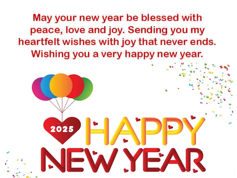 2025 Happy New Year Greeting Message