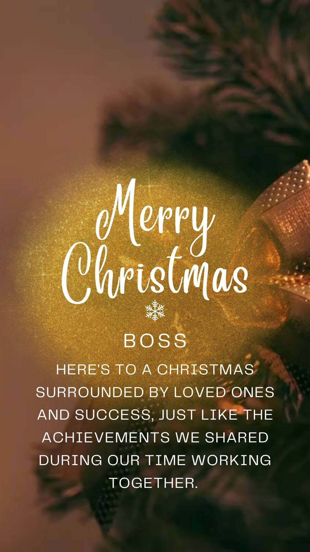 Christmas Eve Wishes To My Ex Boss