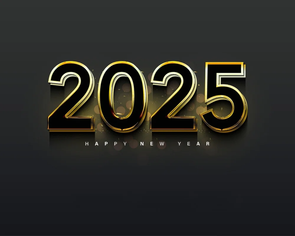 Cool Happy New Year 2025 Wallpaper