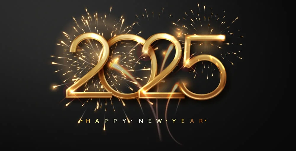 Golden Happy New Year HD Wallpapers For 2025