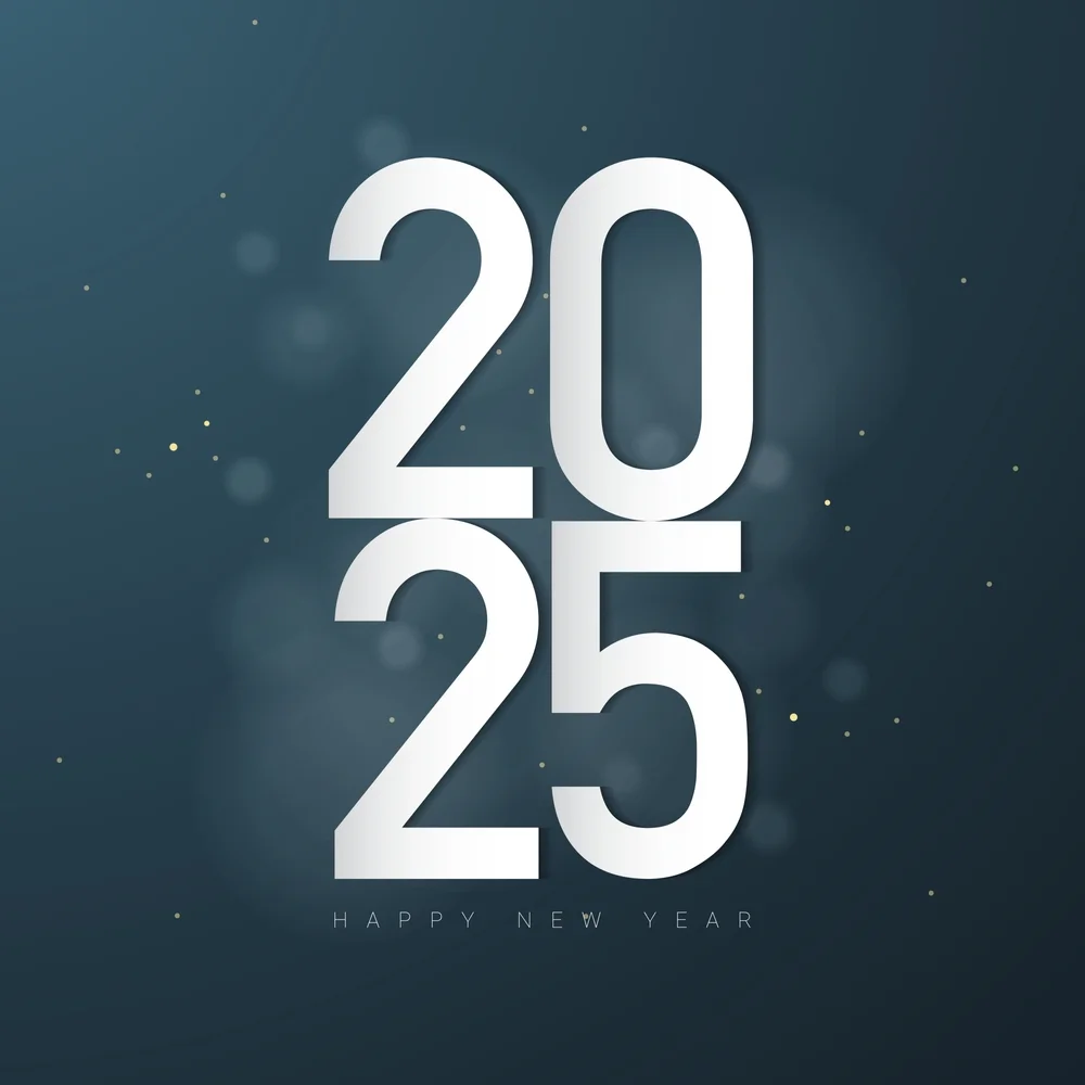 Happy New Year 2025 Mobile Vertical HD Image