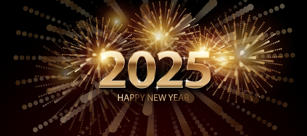 Happy New Year 2025 Banner Image HD