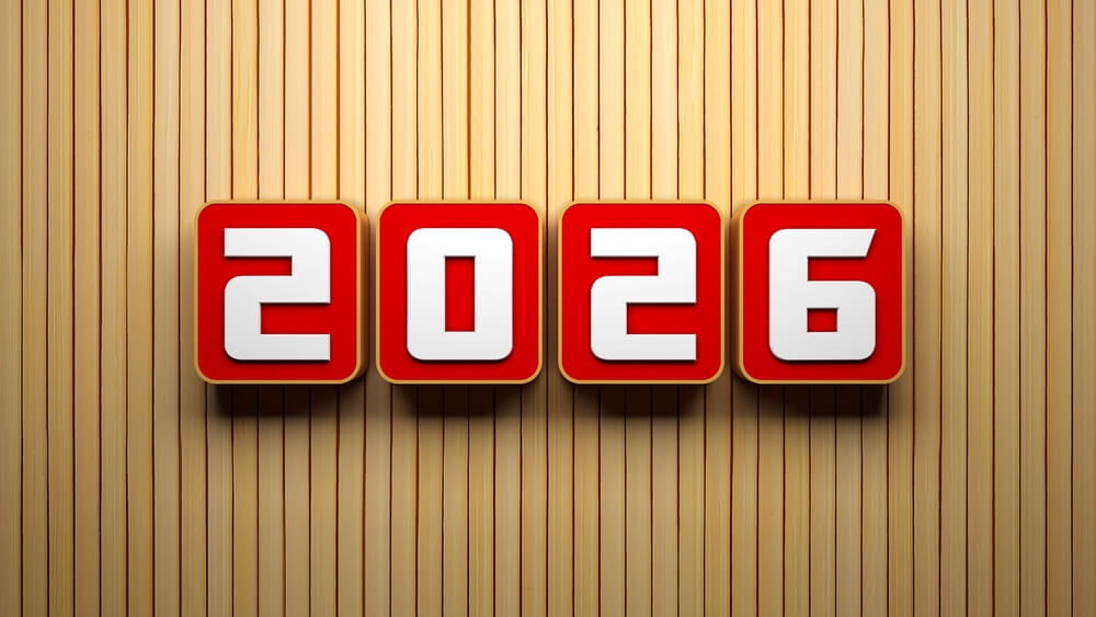 Happy New Year 2026 Greeting Card Wallpaper With Wishes And Quote