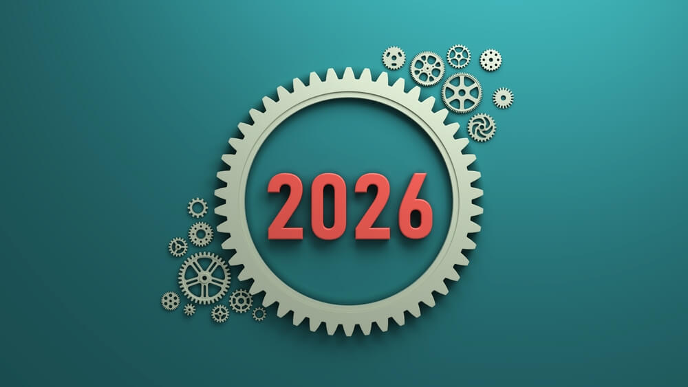 Happy New Year 2026 HD Greeting Card Style Wallpaper For Social Media To Wish