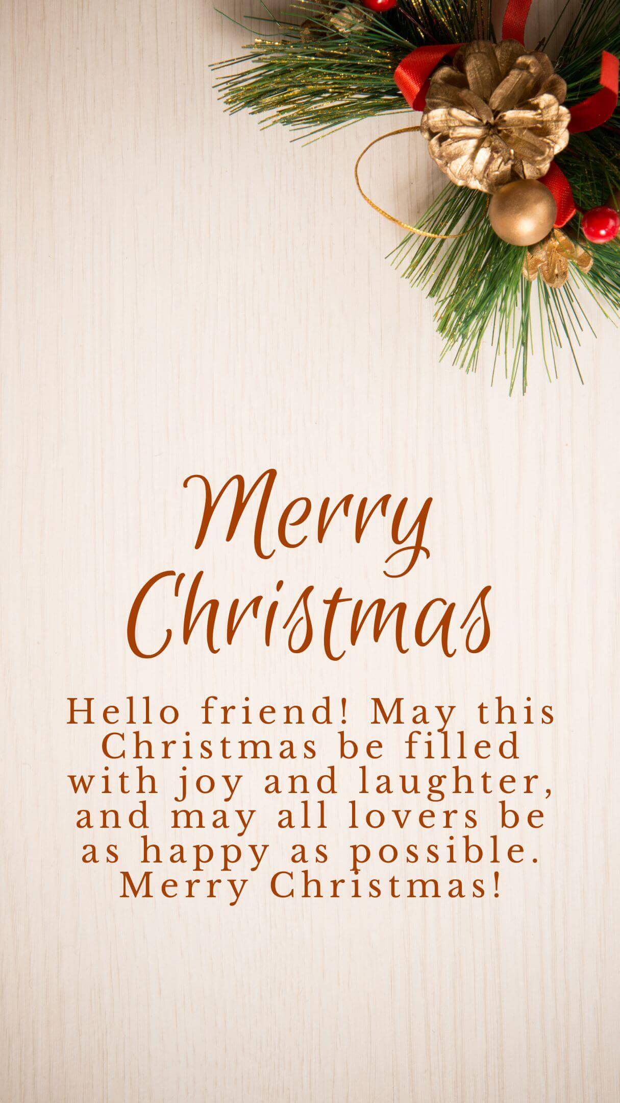 Merry Christmas Wishes For My Friends