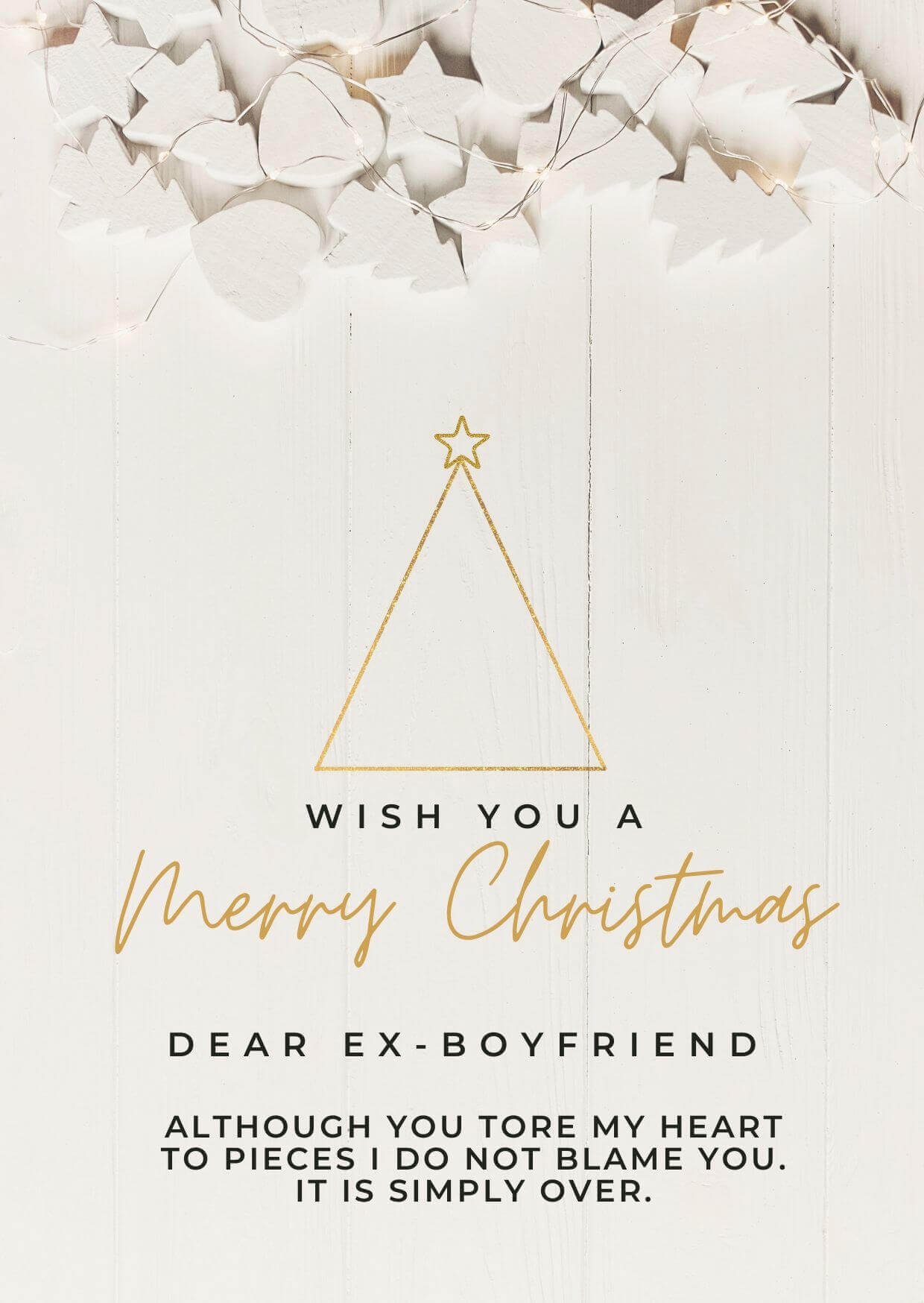 Merry Christmas Eve Wishes For My Ex Boyfriend