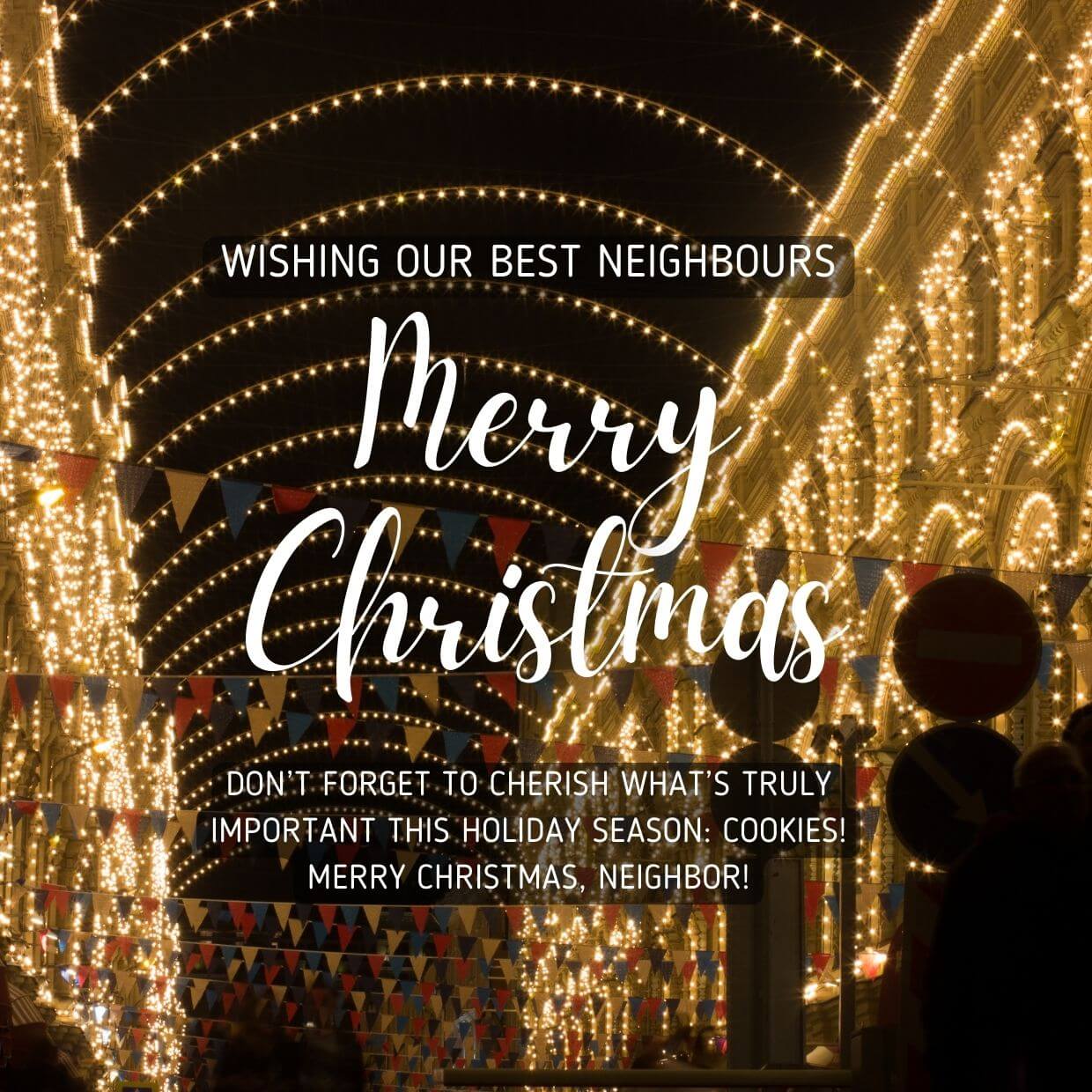 Merry Christmas Greetings For Neighbours