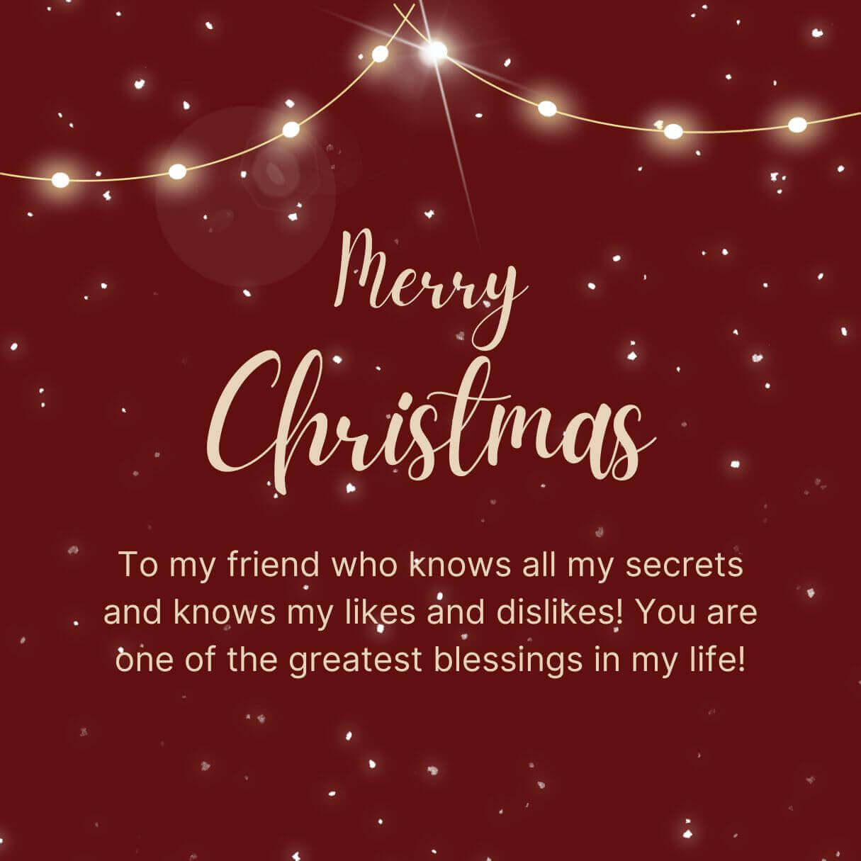 Merry Christmas Quotes To My Best Friend