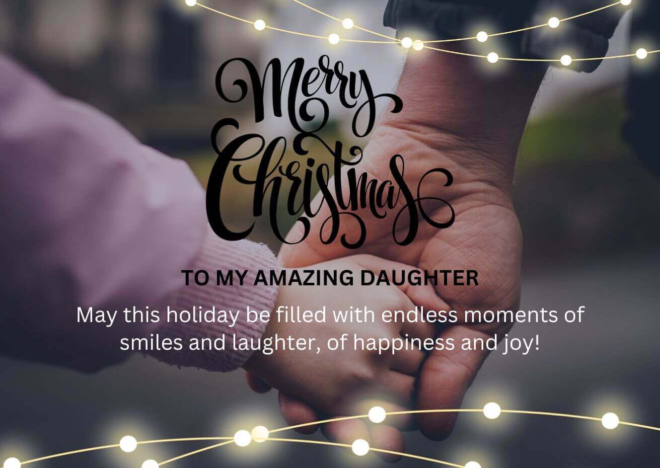 Merry Christmas Wishes For Daughter