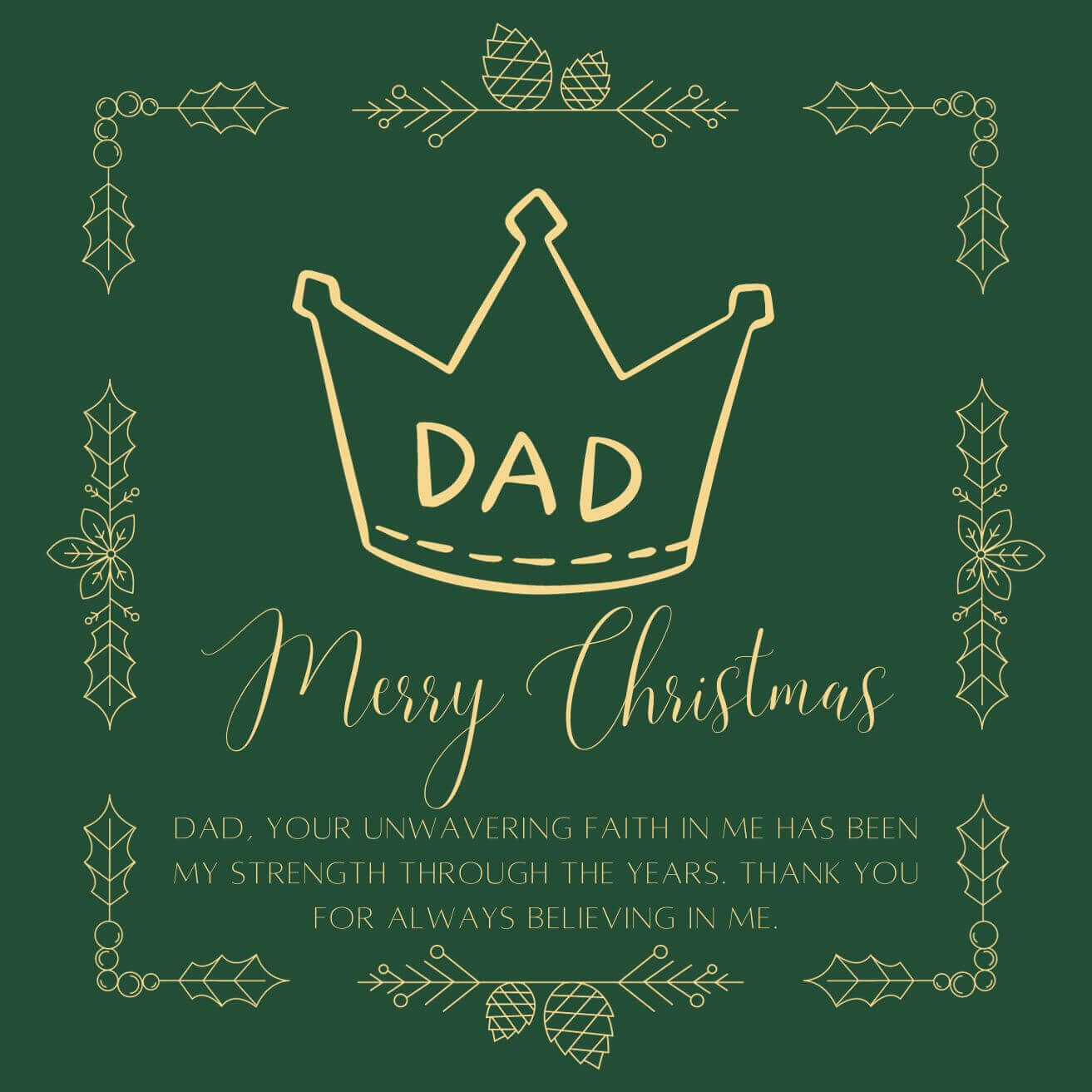 Merry Christmas Wishes For Father