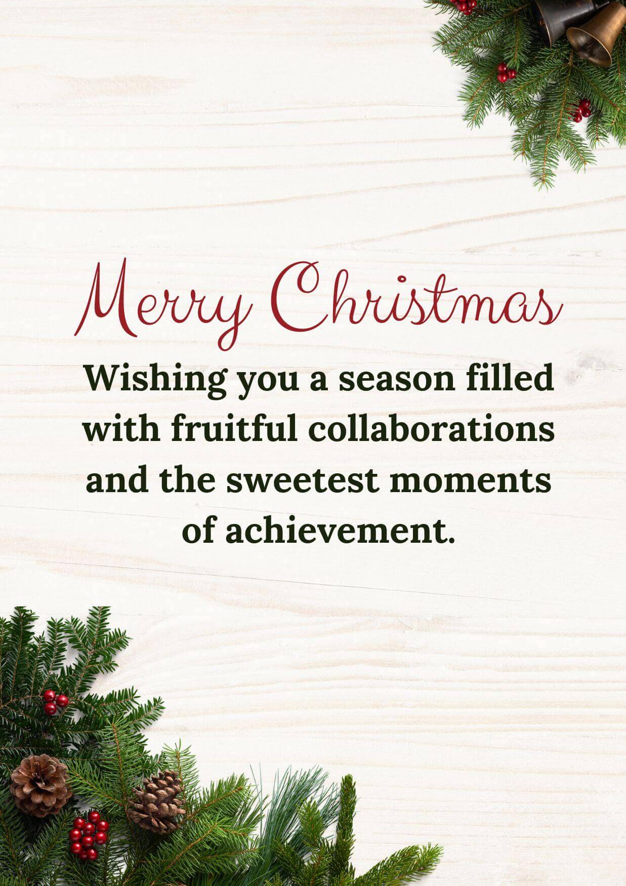 Merry Christmas Wishes For Business Partners