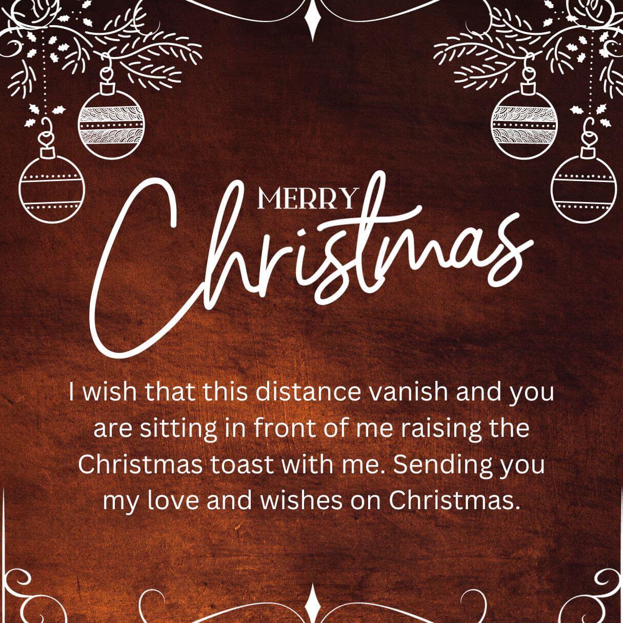 Merry Christmas Wishes For Person Who Is Far Away