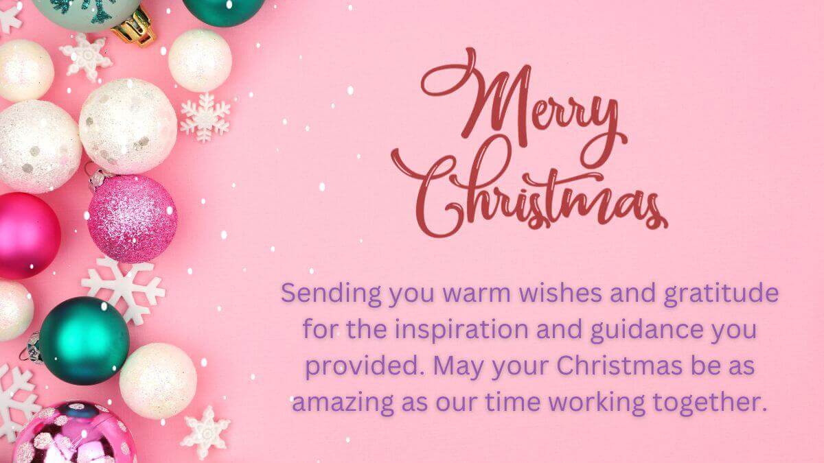 Merry Christmas Wishes To Dear Ex Boss