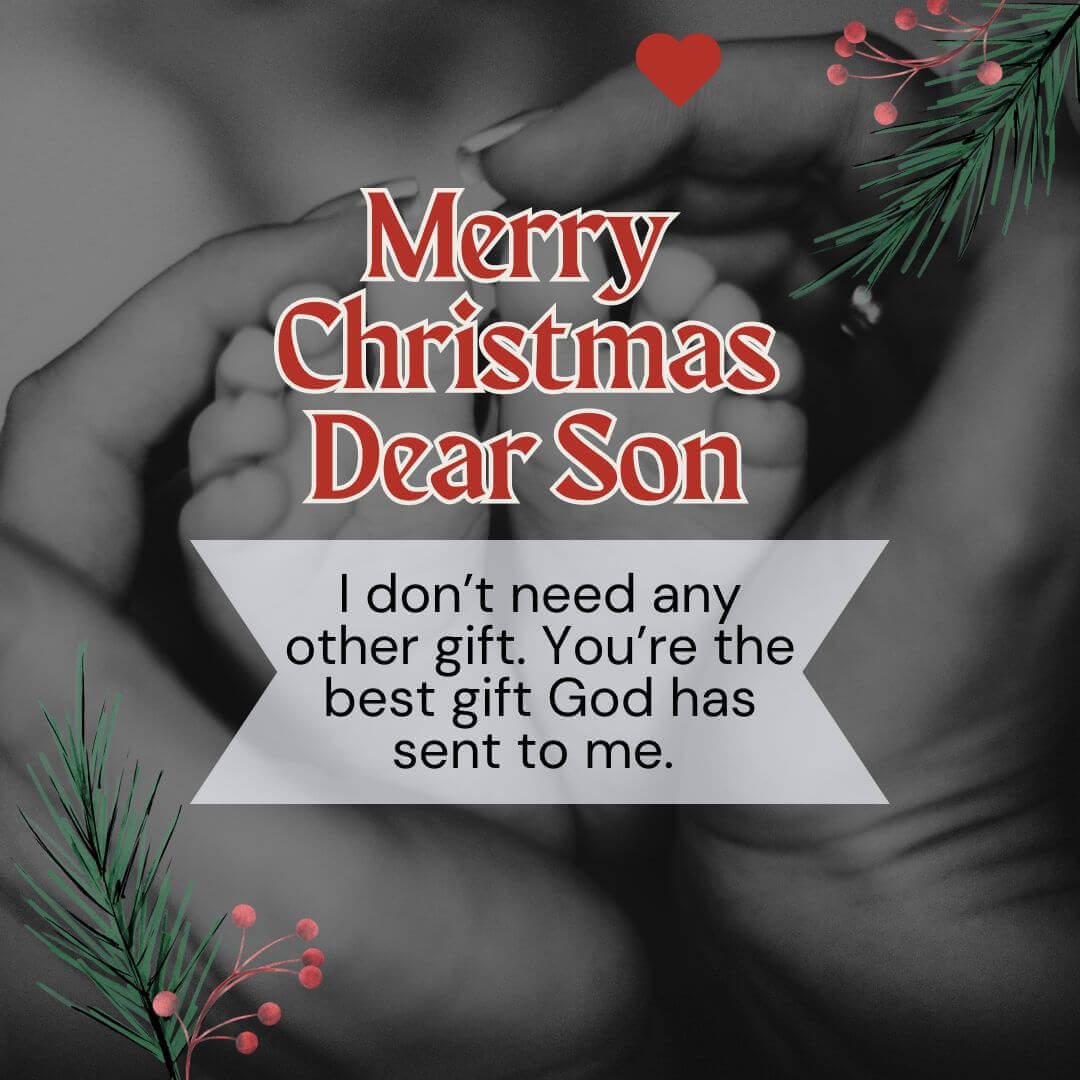 Merry Christmas Wishes To My Dear Son