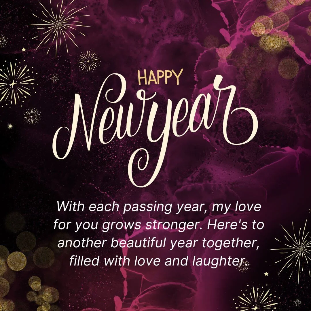 Romantic Happy New Year 2025 Wishes For Wife