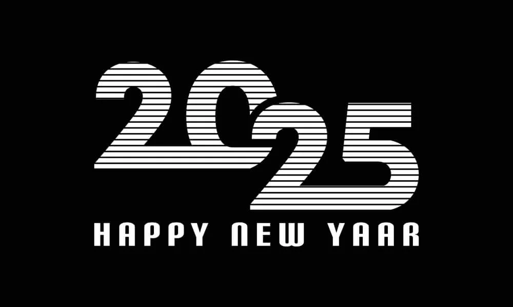 Grey Happy New Year 2025 Hd Free Download Image